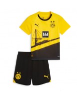 Borussia Dortmund Domácí dres pro děti 2023-24 Krátký Rukáv (+ trenýrky)